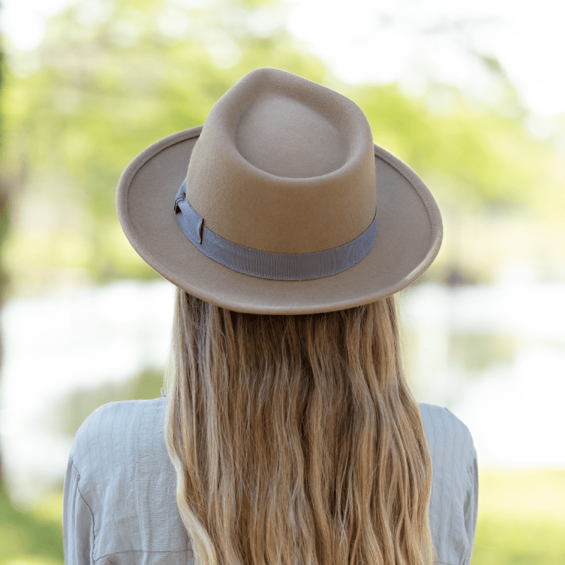 Champagne Fedora Hat CHAMPAGNE FEDORA - EARTH – My Wine Hat main image 3