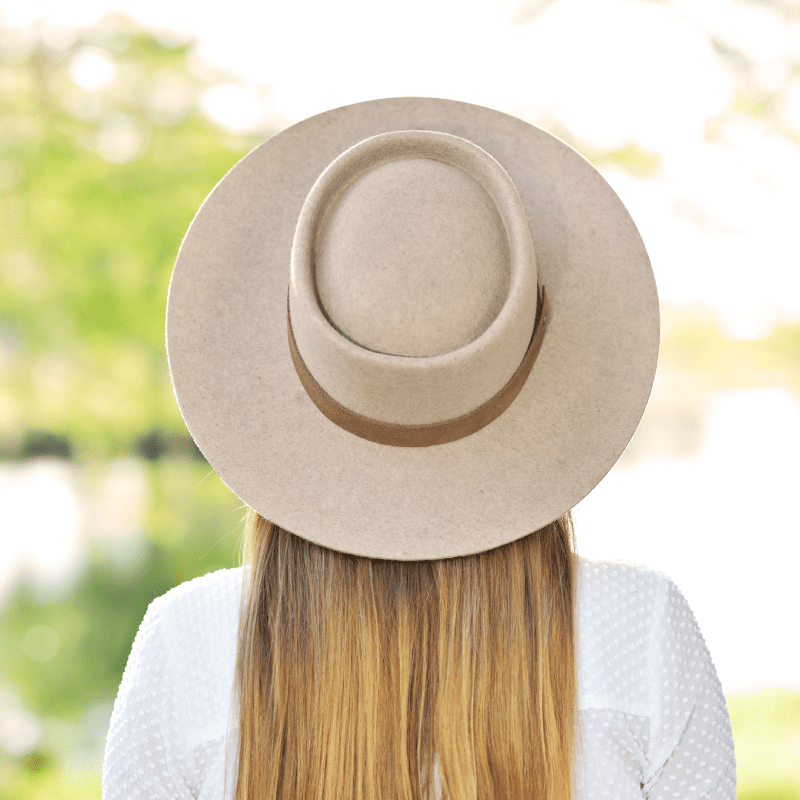 WILLAMETTE HAT - OATMEAL ~ BRIDAL COLLECTION – My Wine Hat display picture 3