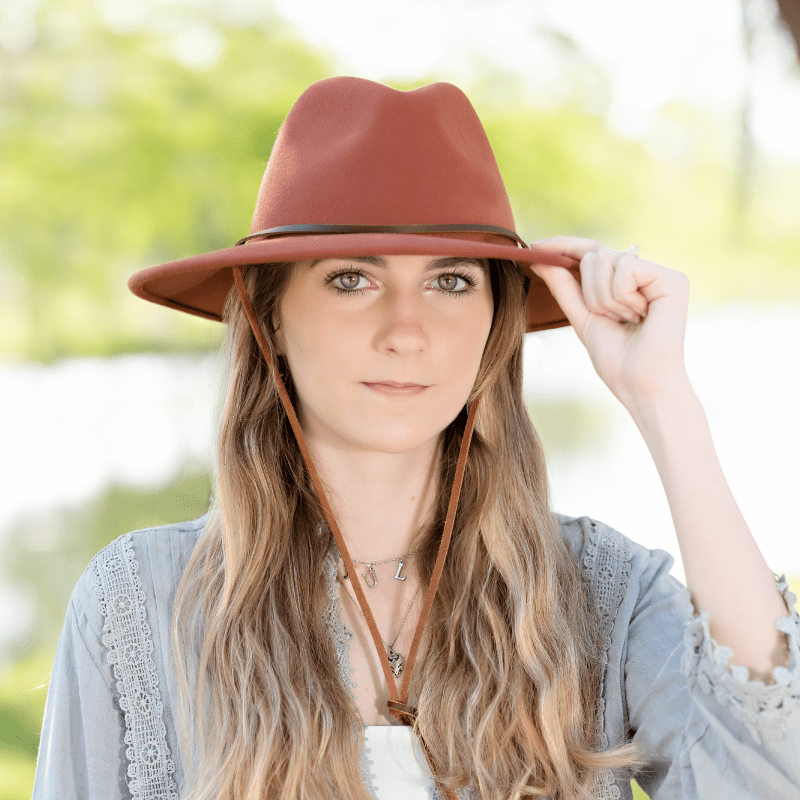 Tuscan Fedora Hat Tuscany | Mens Fedora Firm Straw Trilby Hat – American Hat  main image 2