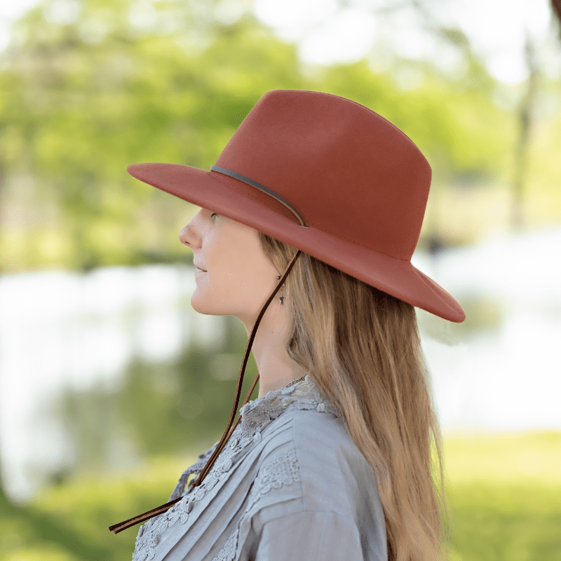 TUSCAN FEDORA - RUSSET – My Wine Hat display picture 1
