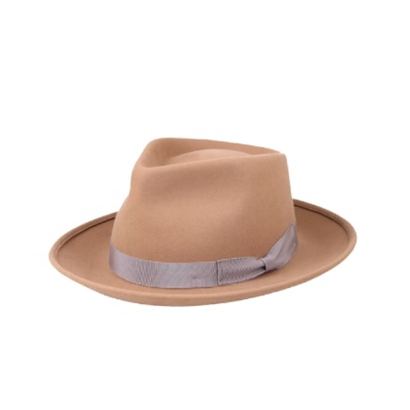 New Inventory ?Sipping On Champagne Fedora Hat? CHAMPAGNE FEDORA - EARTH – My Wine Hat main image 2