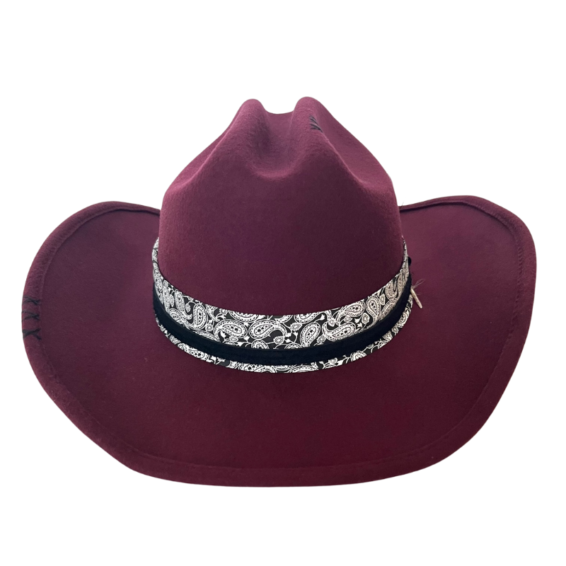 Wine Country Cowgirl Hat PASO ROBLES RANCHER - WINE – My Wine Hat main image 3