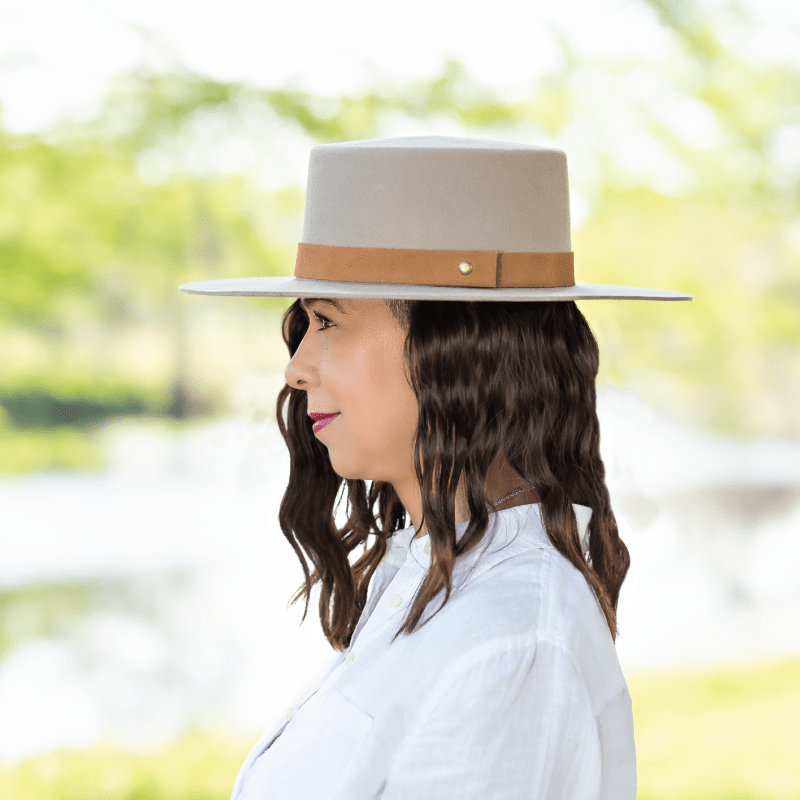 RIOJA BOATER HAT - TAN – My Wine Hat display picture 2